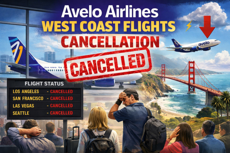 avelo airlines west coast flights cancellation