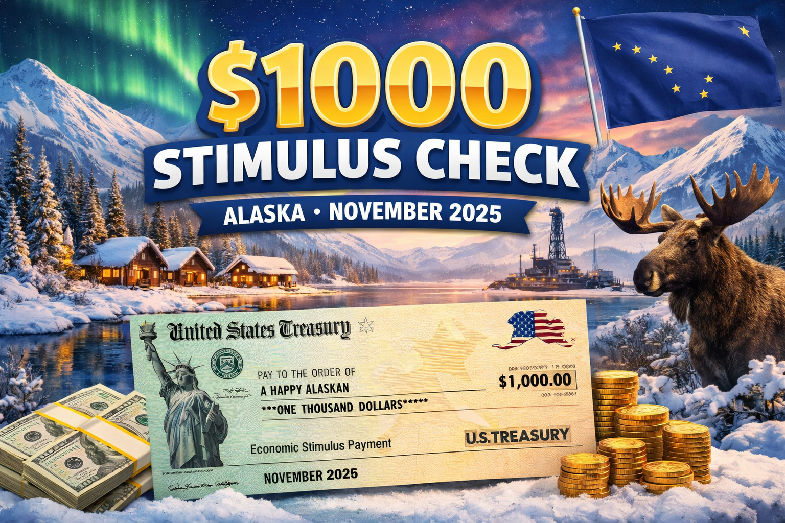 $1000 stimulus check alaska november 2025