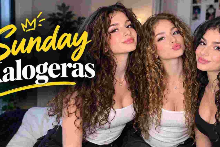 Sunday Kalogeras with the Kalogeras sisters in a lifestyle portrait