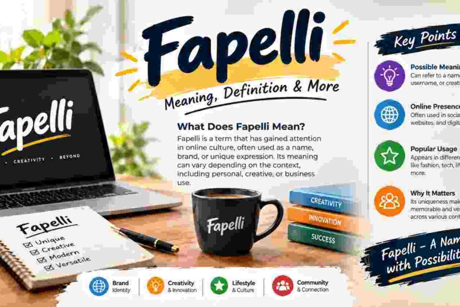 Fapelli meaning and definition explained in a modern infographic